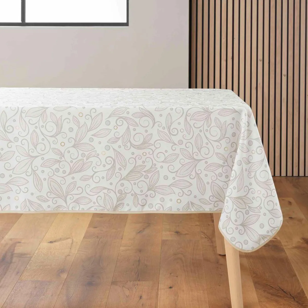 douceur d'intu017drieur Nappe rectangulaire anti tache (145 x 240 cm) Leya Beige Sale