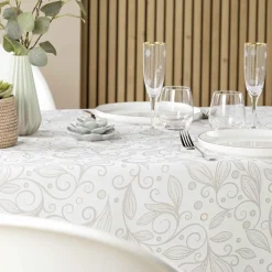 douceur d'intu017drieur Nappe rectangulaire anti tache (145 x 240 cm) Leya Beige Sale