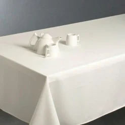 ATMOSPHERA Nappe rectangulaire anti tache (140 x 240 cm) Lina Ivoire Hot
