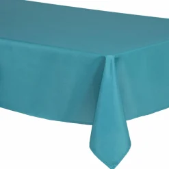 ATMOSPHERA Nappe rectangulaire anti tache (150 x 300 cm) Mina Bleu canard