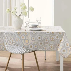 douceur d'intu017drieur Nappe rectangulaire antitache (145 x 240 cm) Eclipse he Blanc Discount