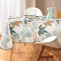 douceur d'intu017drieur Nappe rectangulaire antitache (150 x 240 cm) Fidji e Vert New