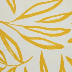 EMINZA Nappe rectangulaire coton enduit (150 x 250 cm) Galice Jaune moutarde