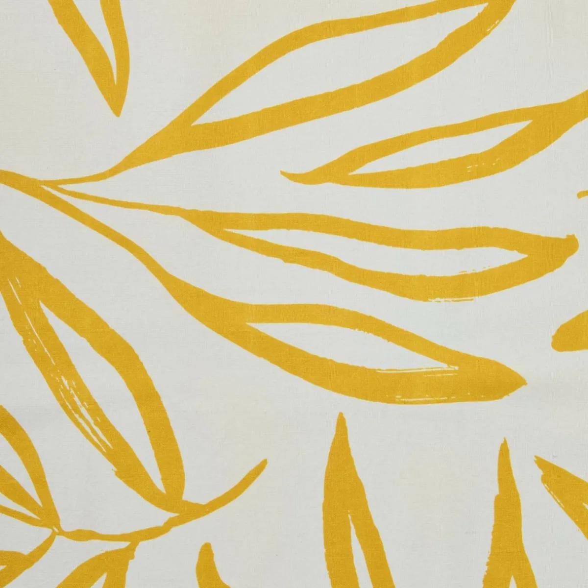 EMINZA Nappe rectangulaire coton enduit (150 x 250 cm) Galice Jaune moutarde