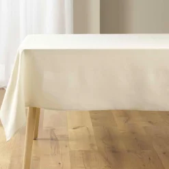 douceur d'intu017drieur Nappe rectangulaire coton (150 x 240 cm) Serafine Ecru Discount