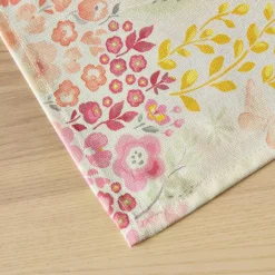 EMINZA Nappe rectangulaire coton enduit (150 x 350 cm) Paquerettes Multicolore Online