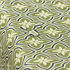 EMINZA Nappe rectangulaire coton enduit (150 x 350 cm) Gloria e Vert Sale