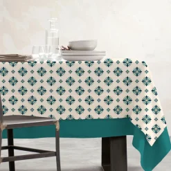EMINZA Nappe rectangulaire coton enduit (150 x 250 cm) Porto Multicolore Hot