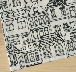 EMINZA Nappe rectangulaire coton enduit (150 x 250 cm) Home e Gris