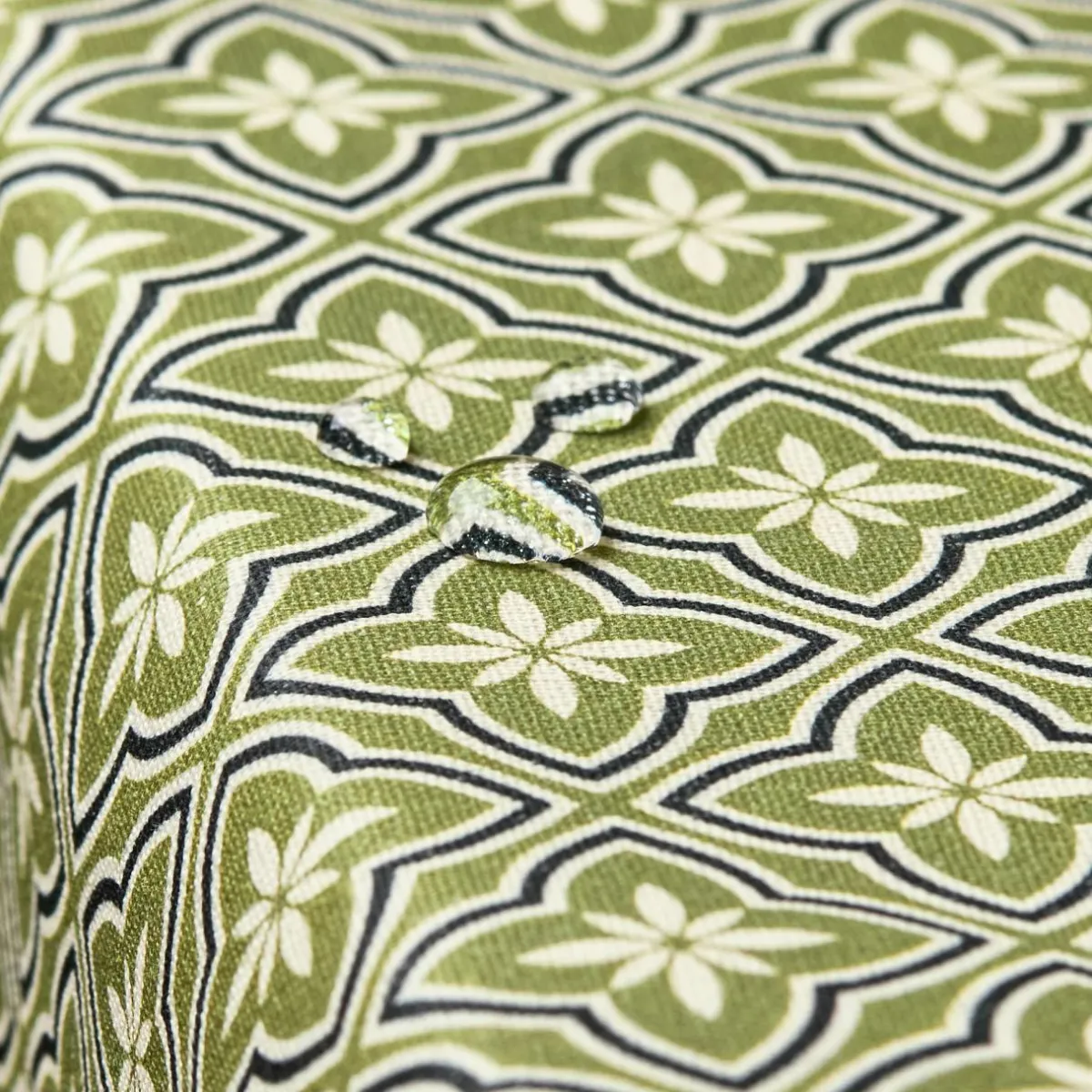 EMINZA Nappe rectangulaire coton enduit (150 x 250 cm) Gloria e Vert Outlet