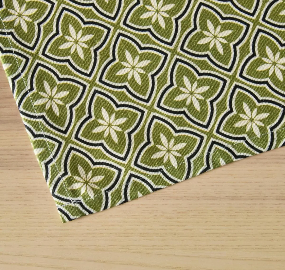 EMINZA Nappe rectangulaire coton enduit (150 x 250 cm) Gloria e Vert Outlet