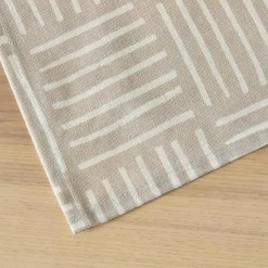 EMINZA Nappe rectangulaire coton enduit (150 x 250 cm) Paolo Beige Clearance
