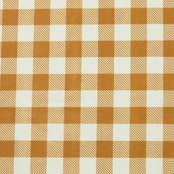 EMINZA Nappe rectangulaire coton enduit (150 x 250 cm) Vichy Jaune moutarde Online