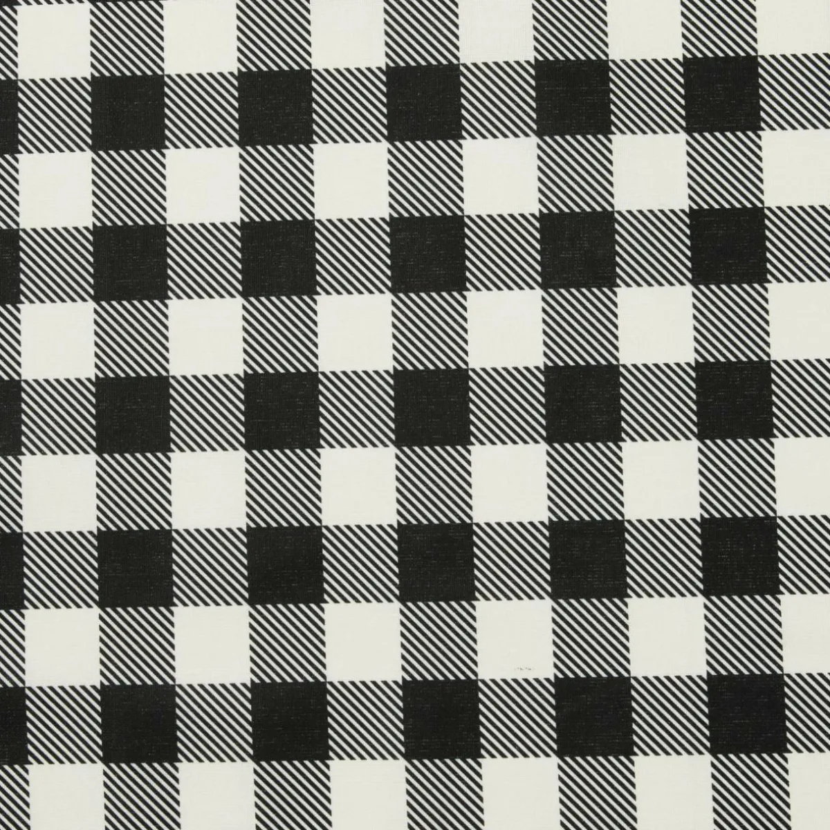 EMINZA Nappe rectangulaire coton enduit (150 x 250 cm) Vichy e Noir Sale