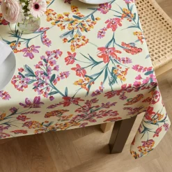EMINZA Nappe rectangulaire coton enduit (150 x 250 cm) Margot Multicolore New