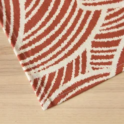 EMINZA Nappe rectangulaire coton enduit (150 x 350 cm) Sarah Terracotta Sale