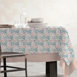 EMINZA Nappe rectangulaire coton enduit (150 x 250 cm) Corolle Multicolore Online