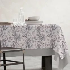 EMINZA Nappe rectangulaire coton enduit (150 x 250 cm) Colibri e Gris Clearance
