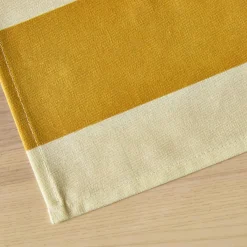 EMINZA Nappe rectangulaire coton enduit (150 x 250 cm) Clementine Jaune moutarde Sale