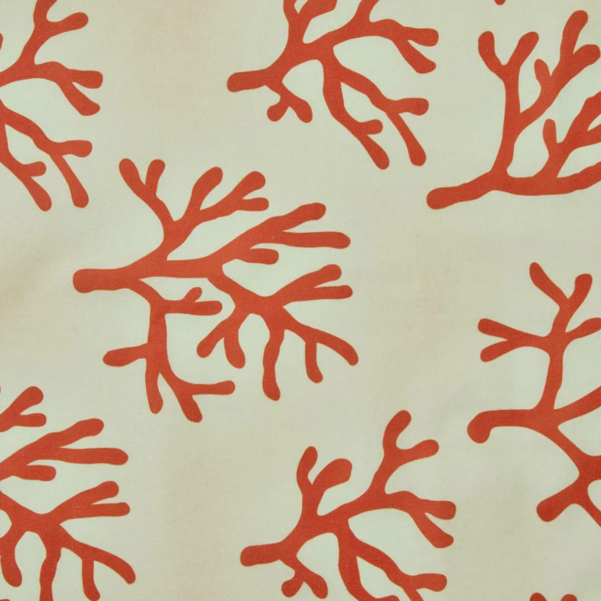 EMINZA Nappe rectangulaire coton enduit (150 x 350 cm) Moorea Corail Orange Best
