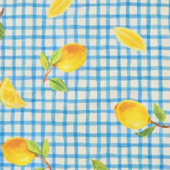 EMINZA Nappe rectangulaire coton enduit (150 x 250 cm) Menton e Bleu Best
