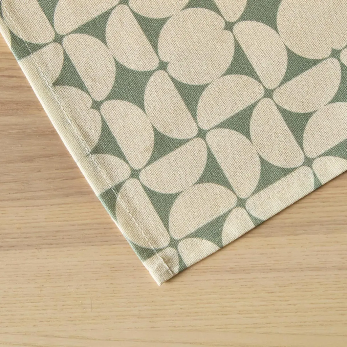 EMINZA Nappe rectangulaire coton enduit (150 x 250 cm) Sofia e Vert Sale