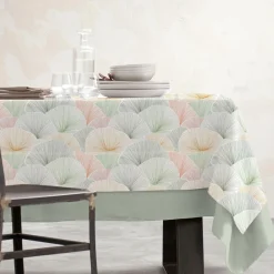 EMINZA Nappe rectangulaire coton enduit (150 x 350 cm) Boston Multicolore