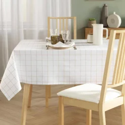 douceur d'intu017drieur Nappe rectangulaire coton (140 x 240 cm) Axel he Blanc Clearance
