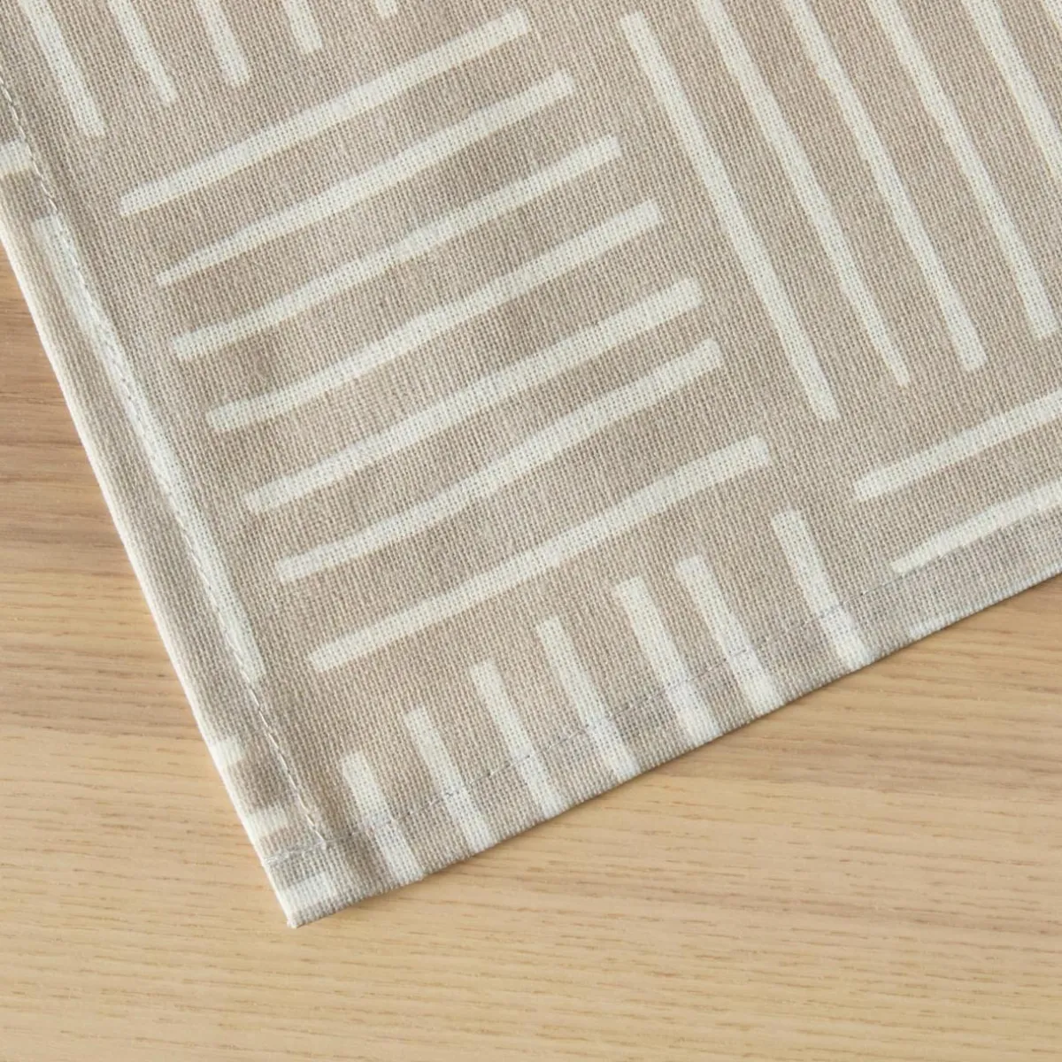EMINZA Nappe rectangulaire coton enduit (150 x 350 cm) Paolo Beige Best