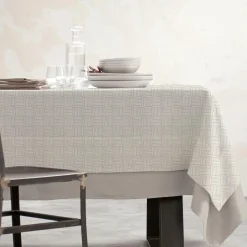 EMINZA Nappe rectangulaire coton enduit (150 x 350 cm) Paolo Beige Best