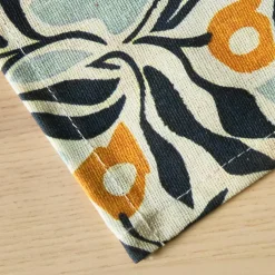 EMINZA Nappe rectangulaire coton enduit (150 x 250 cm) Mafalda Multicolore