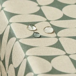 EMINZA Nappe rectangulaire coton enduit (150 x 350 cm) Sofia e Vert Online