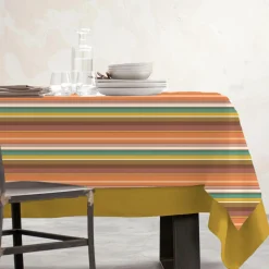 EMINZA Nappe rectangulaire coton enduit (150 x 350 cm) Ajaccio Multicolore Sale