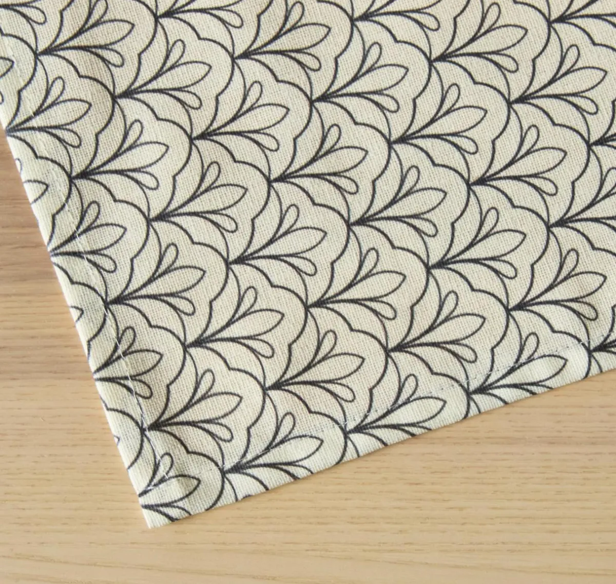 EMINZA Nappe rectangulaire coton enduit (150 x 350 cm) Clara e Gris New