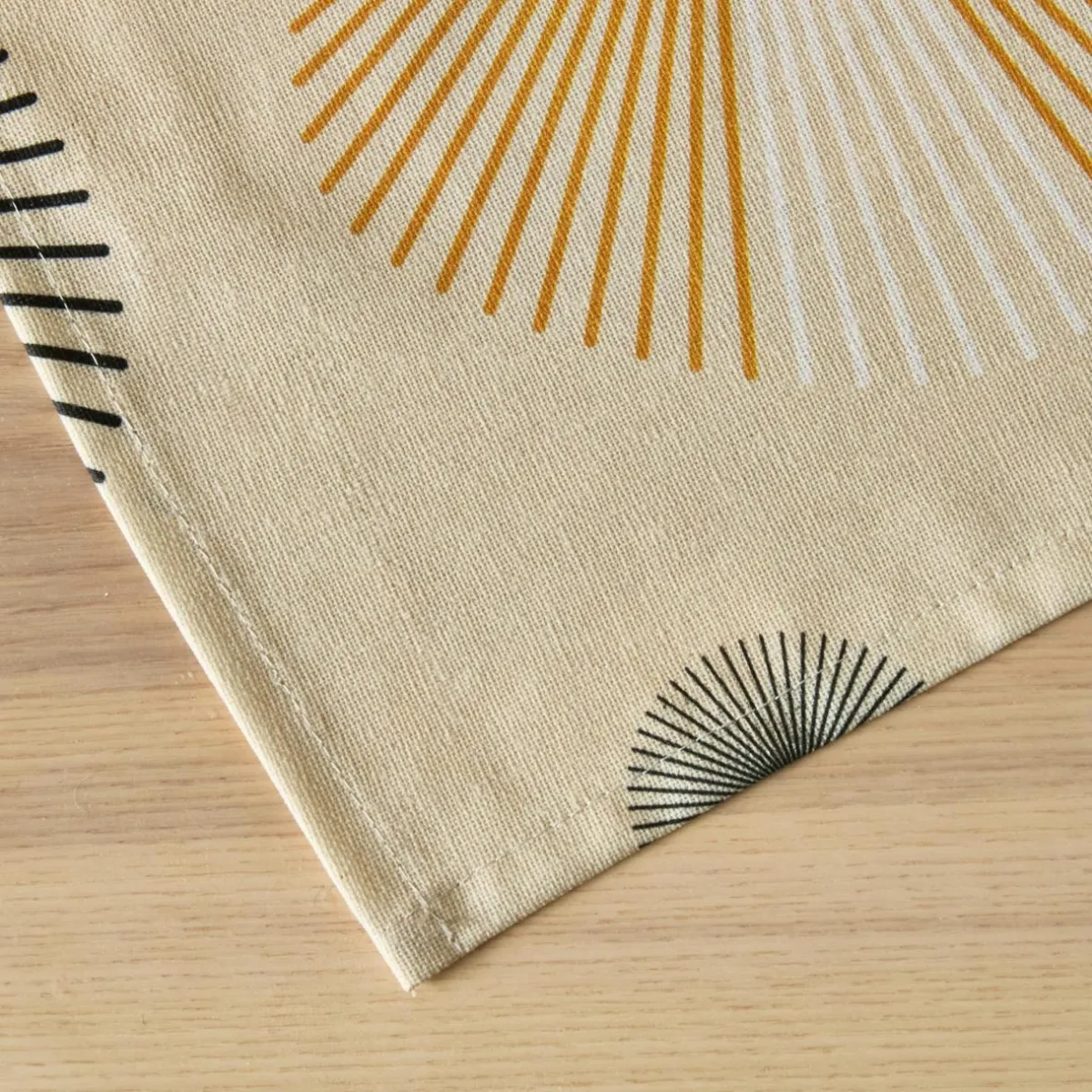 EMINZA Nappe rectangulaire coton enduit (150 x 250 cm) Manhattan Beige