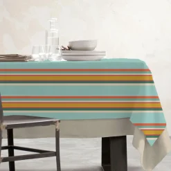 EMINZA Nappe rectangulaire coton enduit (150 x 250 cm) Cervione Multicolore Best