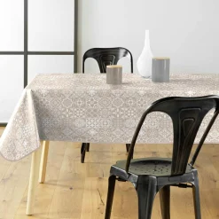 douceur d'intu017drieur Nappe rectangulaire enduite PVC (140 x 240 cm) Carella he Blanc Best