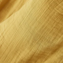EMINZA Nappe rectangulaire gaze de coton (150 x 350 cm) Gaïa Jaune safran