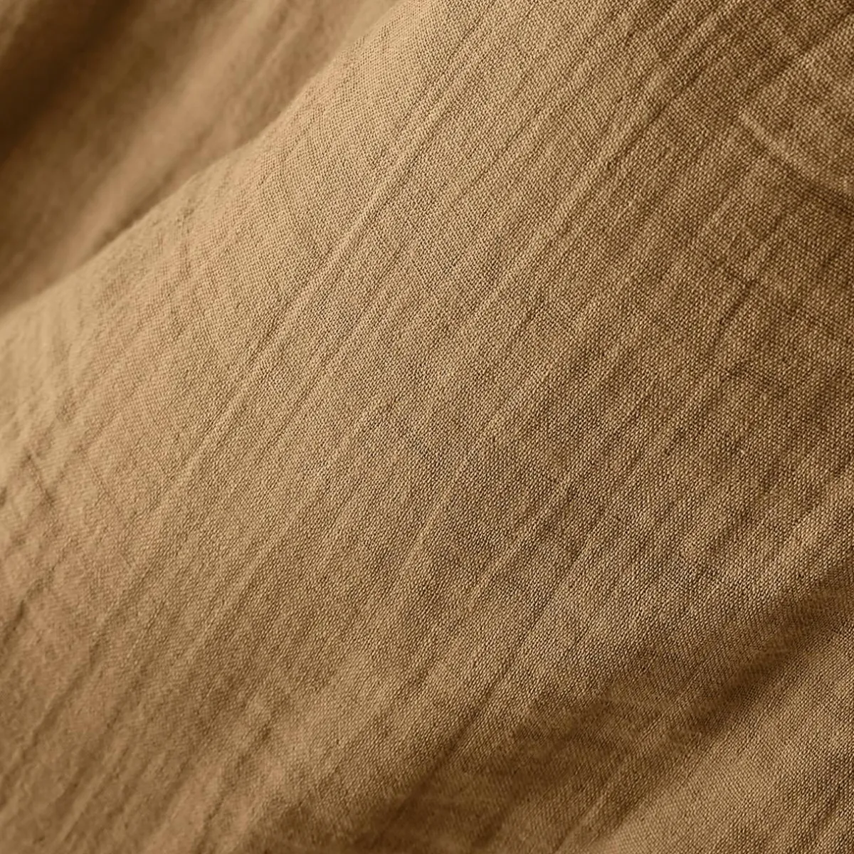 EMINZA Nappe rectangulaire gaze de coton (150 x 350 cm) Gaïa Camel Discount