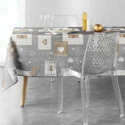 DOUCEUR D'INTERIEUR Nappe rectangulaire (L240 cm) Augustin e Gris Clearance