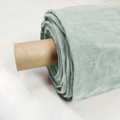EMINZA Nappe rectangulaire lin lavé (170 x 250 cm) Louise Vert Eucalyptus Online
