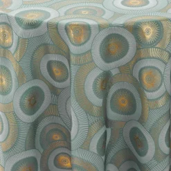 douceur d'intu017drieur Nappe ronde anti tache (180 cm) Eclipse Vert sauge Hot