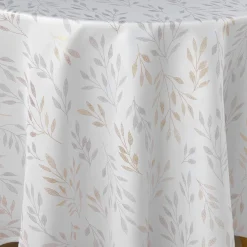 DOUCEUR D'INTERIEUR Nappe ronde anti tache (180 cm) Lonigold he Blanc Sale