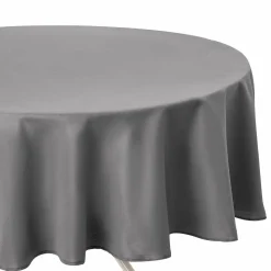 ATMOSPHERA Nappe ronde anti tache (D180 cm) Lina e Gris Online
