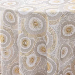 douceur d'intu017drieur Nappe ronde antitache (180 cm) Eclipse he Blanc
