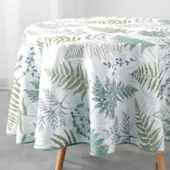 DOUCEUR D'INTERIEUR Nappe ronde (D180 cm) Melisandre e Vert New