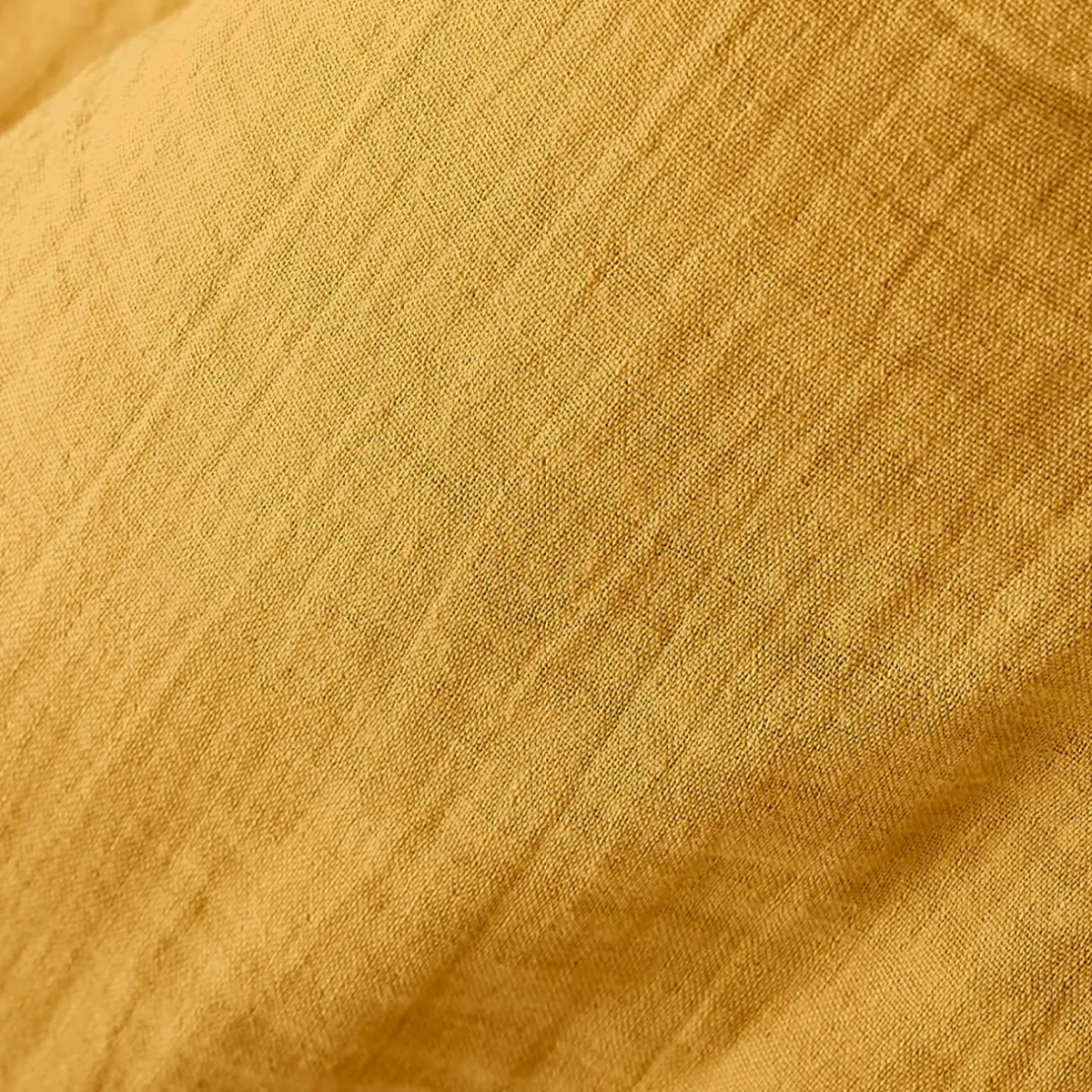 EMINZA Nappe ronde gaze de coton (180 cm) Gaïa Jaune safran Discount
