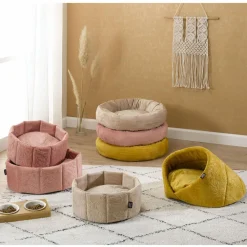 LOVE STORY Niche d'intérieur pour chat Boho D50 cm Bois de rose Hot