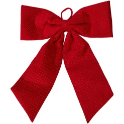 KOOPMAN Noeud de Noël Géant (H80 cm) Velvet Rouge Hot