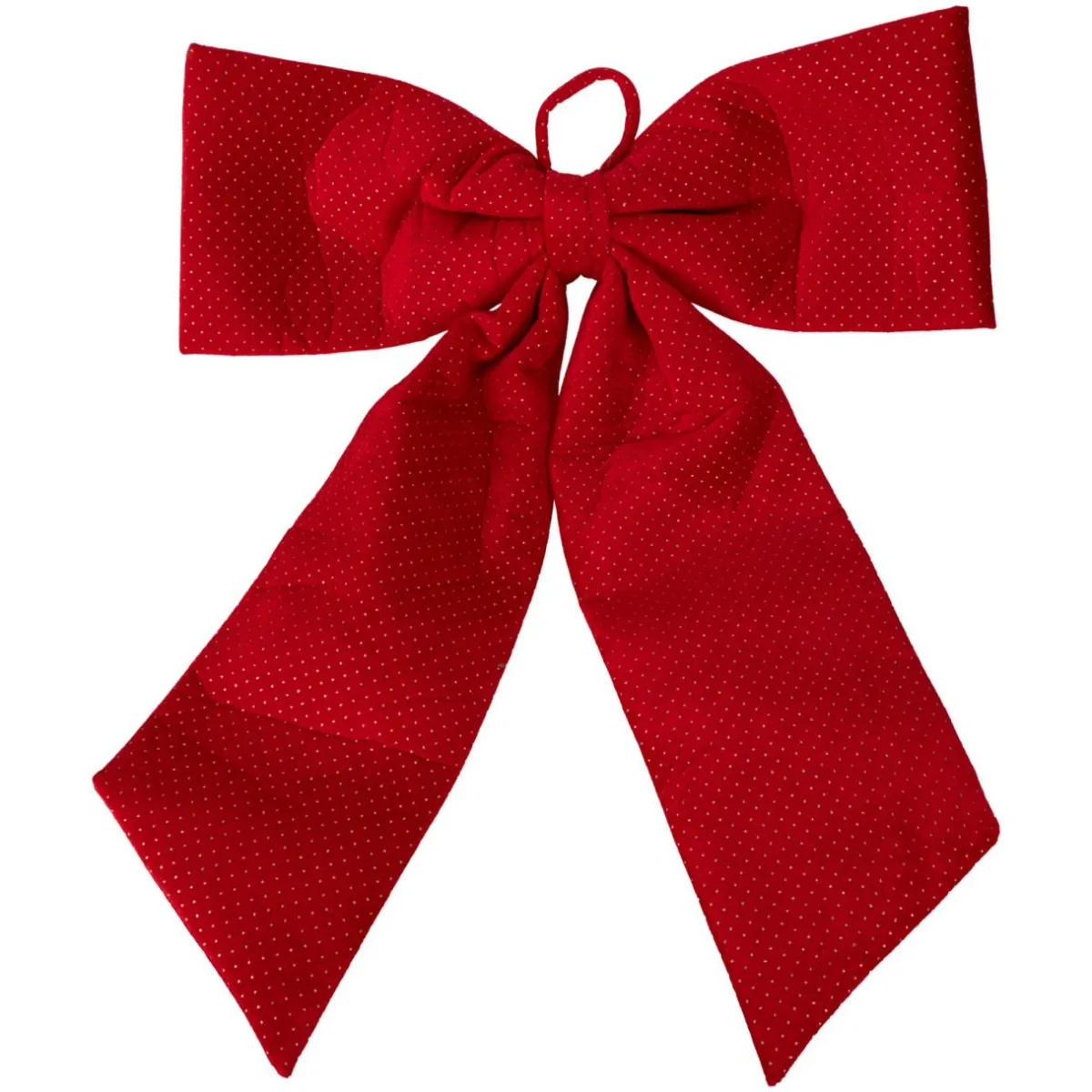 KOOPMAN Noeud de Noël Géant (H80 cm) Velvet Rouge Hot